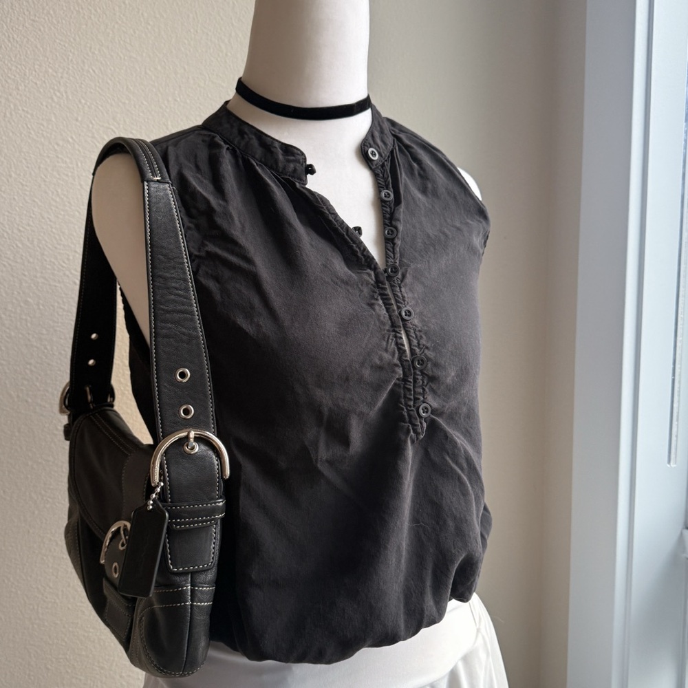 cloth & stone Black Sleeveless Blouse Size XS